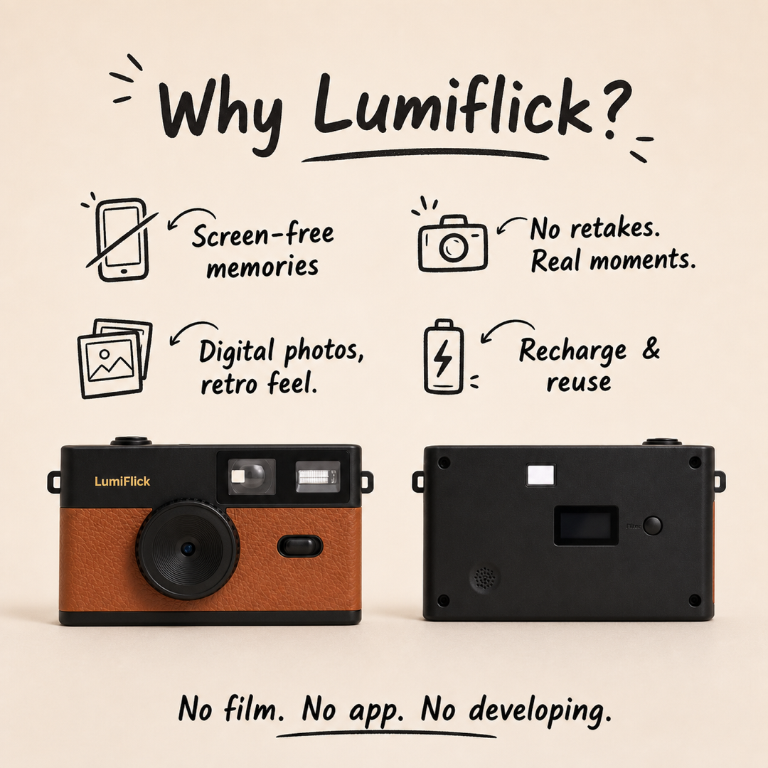 LumiFlick Screen-Free Camera